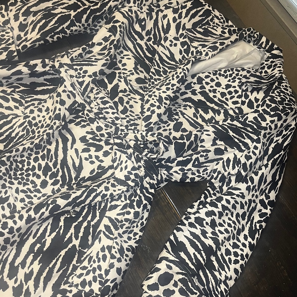 Animal Print Trench Coat